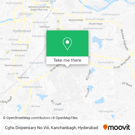 Cghs Dispensary No.Viii, Kanchanbagh map