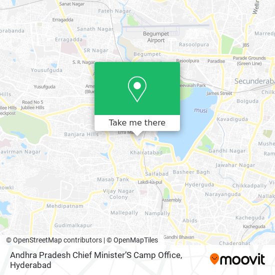 Andhra Pradesh Chief Minister’S Camp Office map