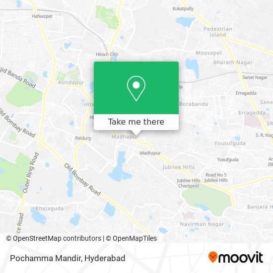 Pochamma Mandir map