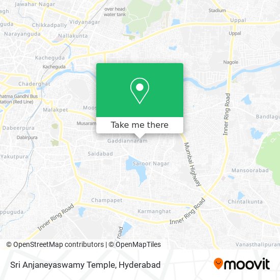 Sri Anjaneyaswamy Temple map