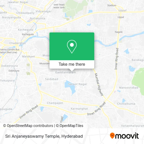 Sri Anjaneyaswamy Temple map