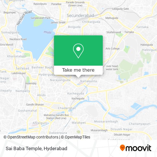 Sai Baba Temple map