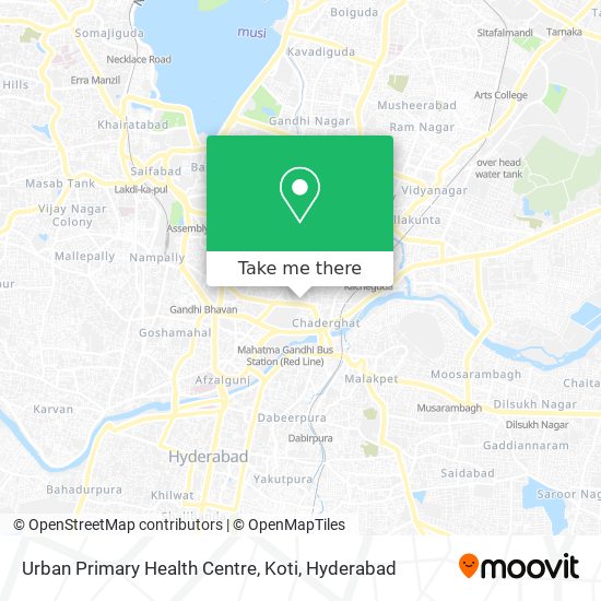 Urban Primary Health Centre, Koti map