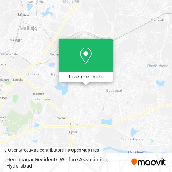 Hemanagar Residents Welfare Association map