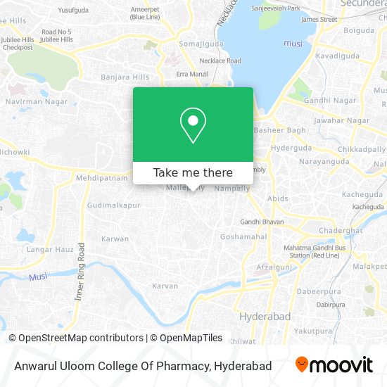 Anwarul Uloom College Of Pharmacy map