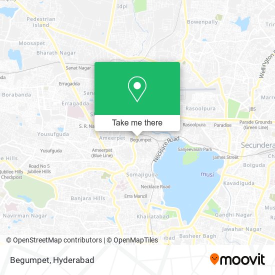 Begumpet map