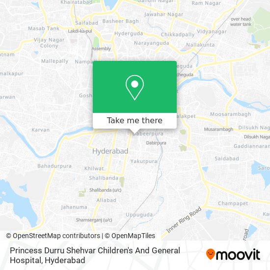 Princess Durru Shehvar Children's And General Hospital map