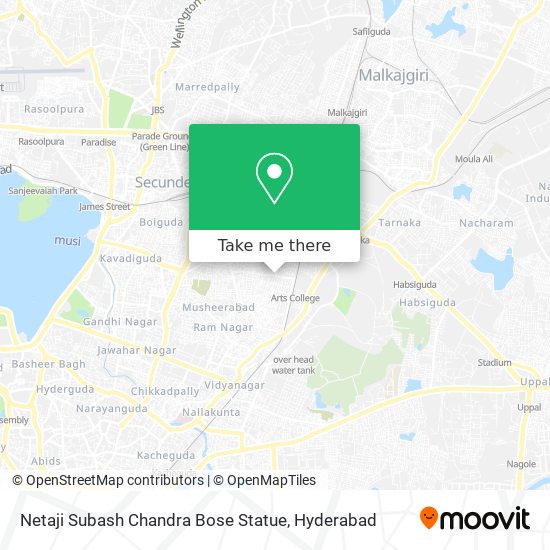 Netaji Subash Chandra Bose Statue map