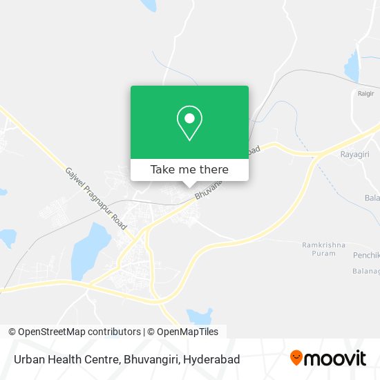 Urban Health Centre, Bhuvangiri map