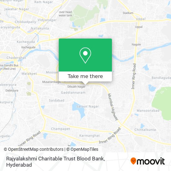 Rajyalakshmi Charitable Trust Blood Bank map
