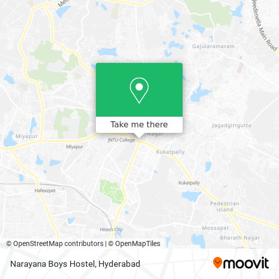 Narayana Boys Hostel map