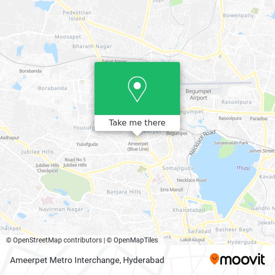 Ameerpet Metro Interchange map
