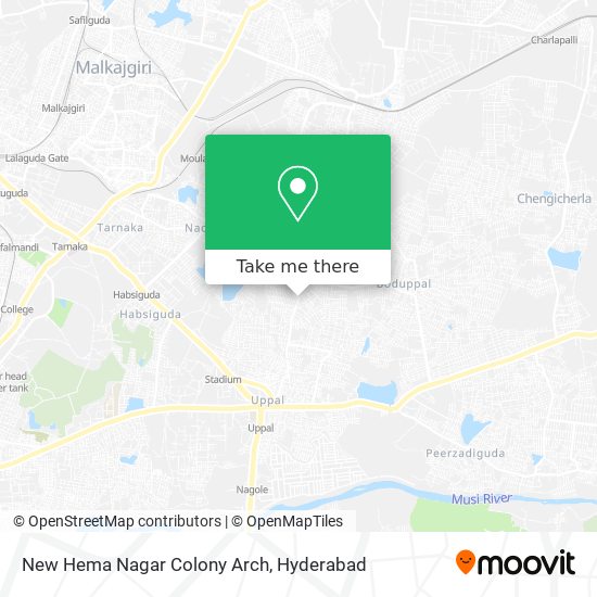 New Hema Nagar Colony Arch map
