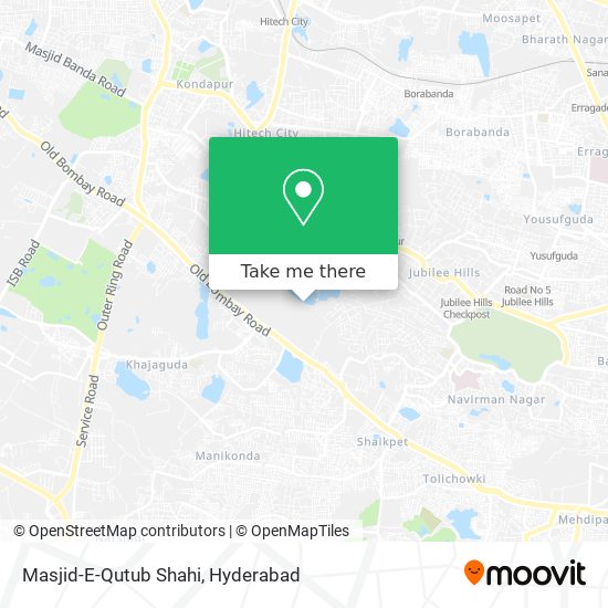 Masjid-E-Qutub Shahi map