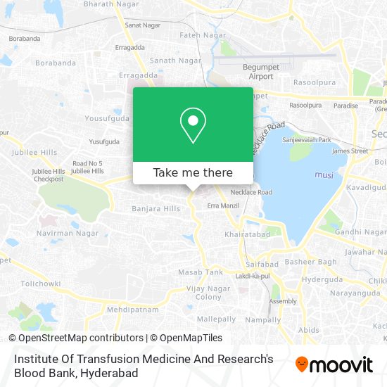 Institute Of Transfusion Medicine And Research's Blood Bank map