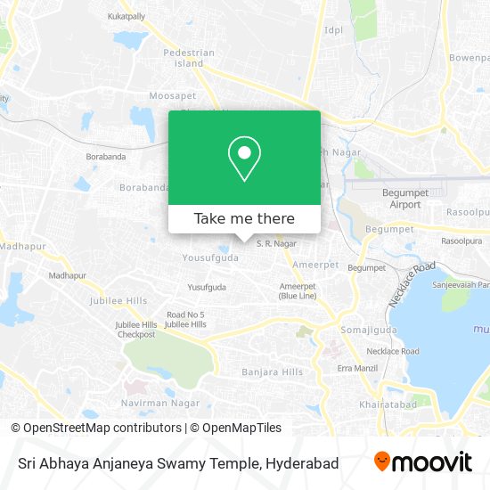 Sri Abhaya Anjaneya Swamy Temple map