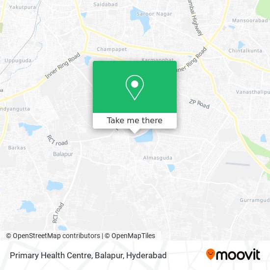 Primary Health Centre, Balapur map
