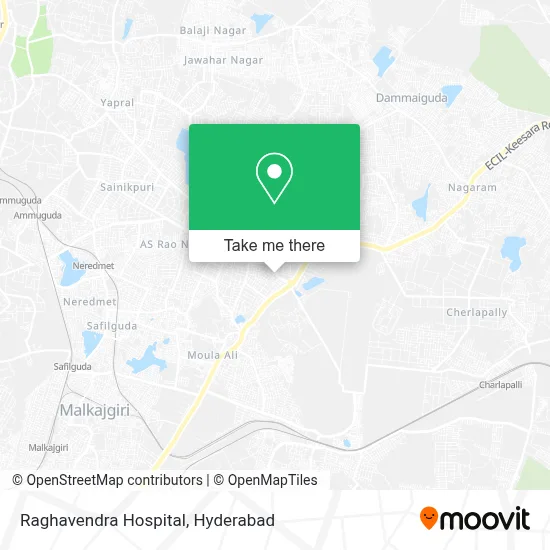 Raghavendra Hospital map
