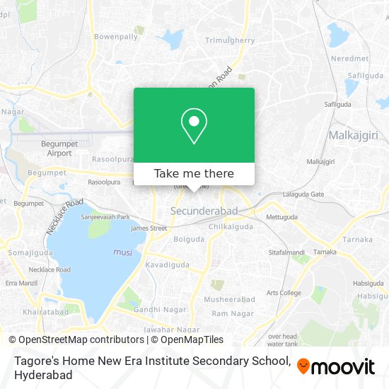 Tagore's Home New Era Institute Secondary School map