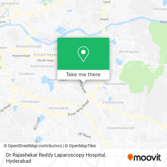 Dr Rajashekar Reddy Laparoscopy Hospital map