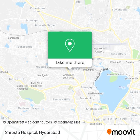 Shresta Hospital map