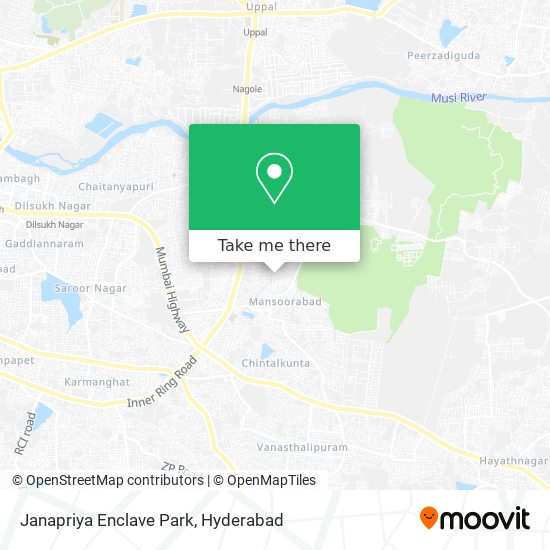 Janapriya Enclave Park map
