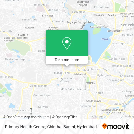 Primary Health Centre, Chinthal Basthi map