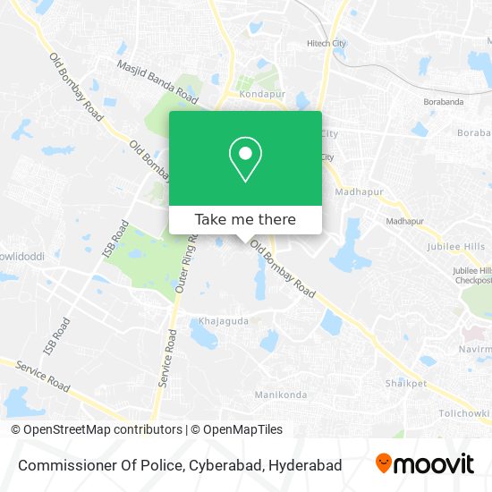 Commissioner Of Police, Cyberabad map