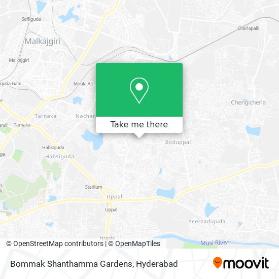 Bommak Shanthamma Gardens map