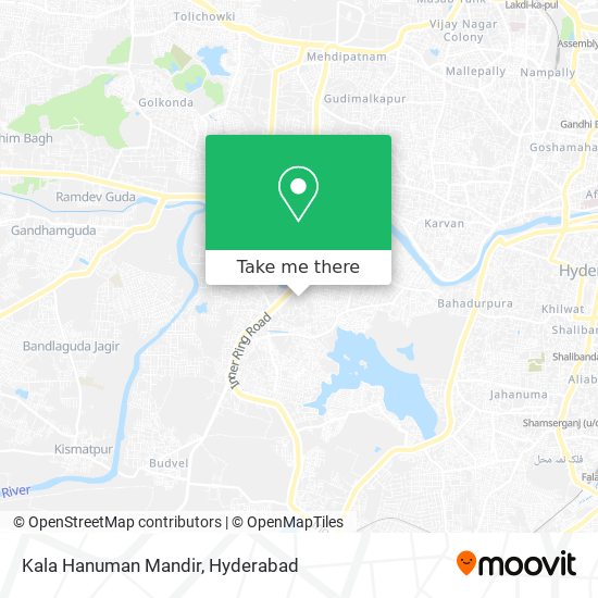 Kala Hanuman Mandir map