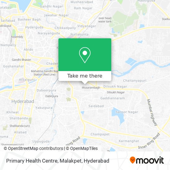 Primary Health Centre, Malakpet map