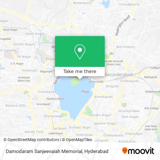 Damodaram Sanjeevaiah Memorial map