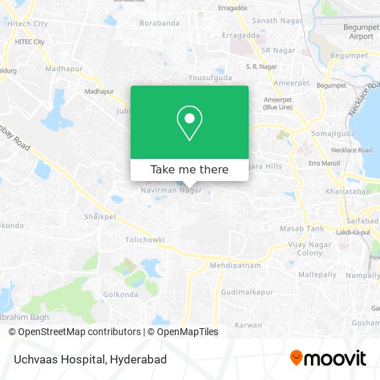 Uchvaas Hospital map