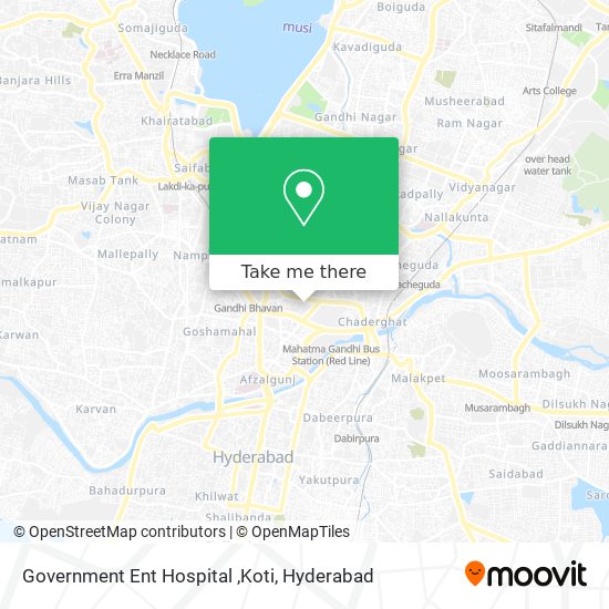 Government Ent Hospital ,Koti map