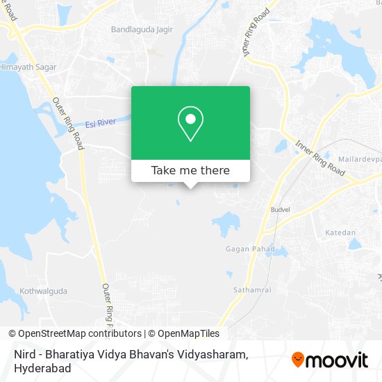 Nird - Bharatiya Vidya Bhavan's Vidyasharam map