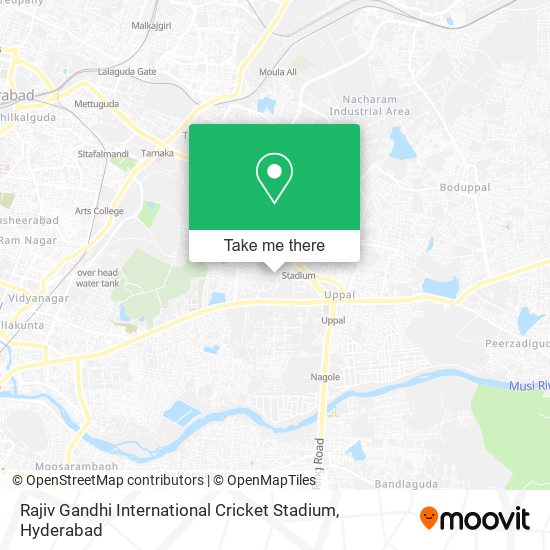 Rajiv Gandhi International Cricket Stadium map