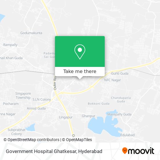 Government Hospital Ghatkesar map