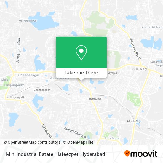 Mini Industrial Estate, Hafeezpet map