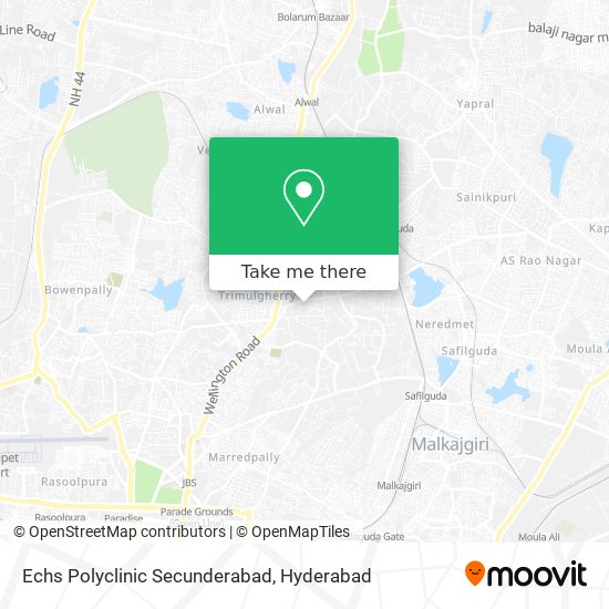 Echs Polyclinic Secunderabad map