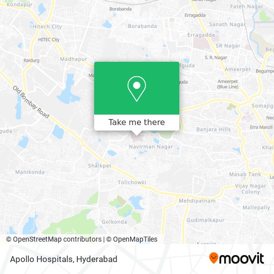 Apollo Hospitals map