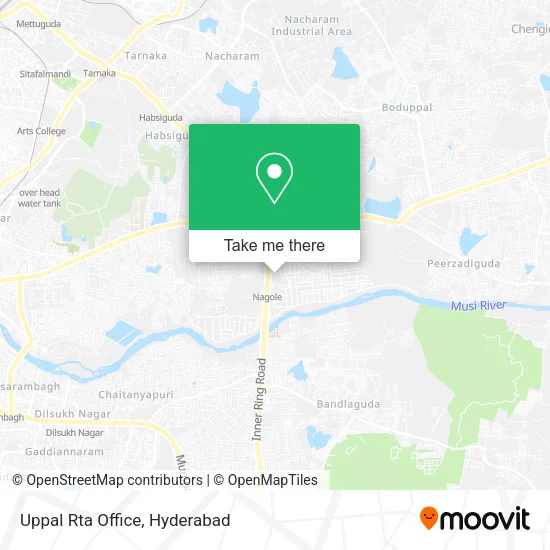 Uppal Rta Office map