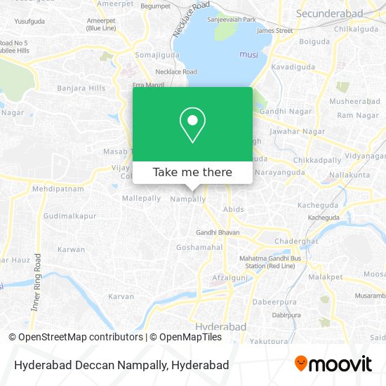 Hyderabad Deccan Nampally map