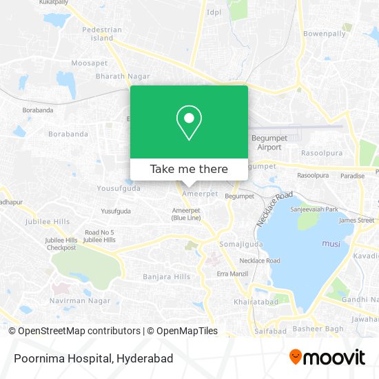 Poornima Hospital map