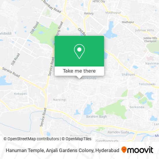 Hanuman Temple, Anjali Gardens Colony map