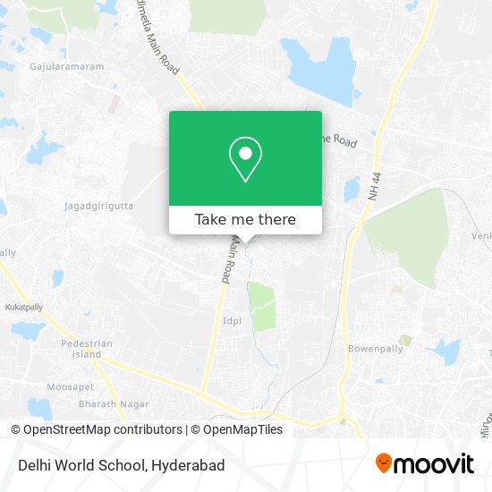 Delhi World School map