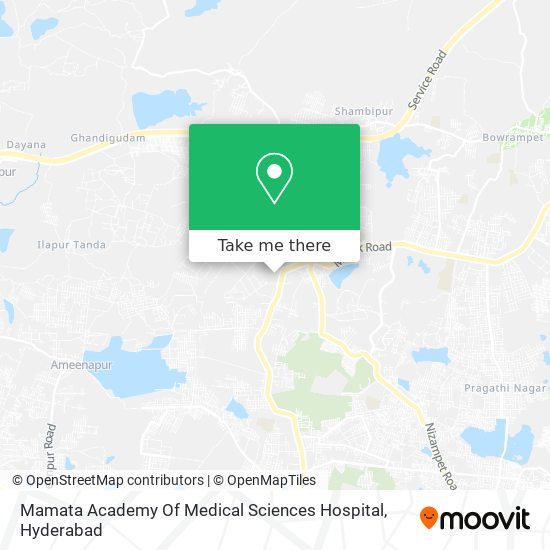 Mamata Academy Of Medical Sciences Hospital map