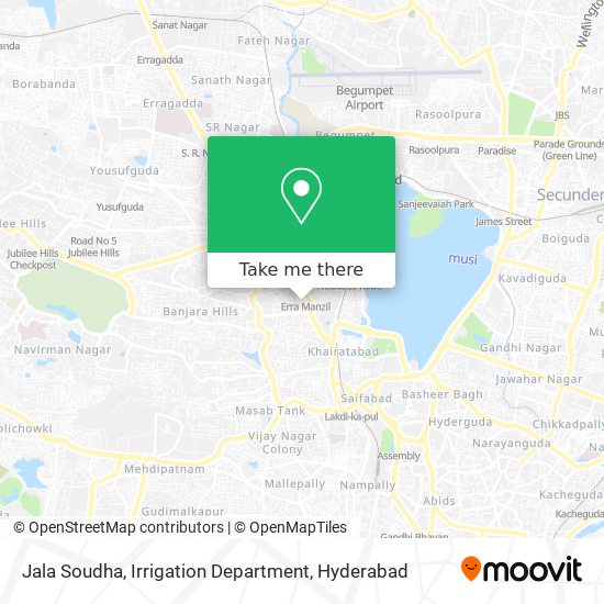 Jala Soudha, Irrigation Department map