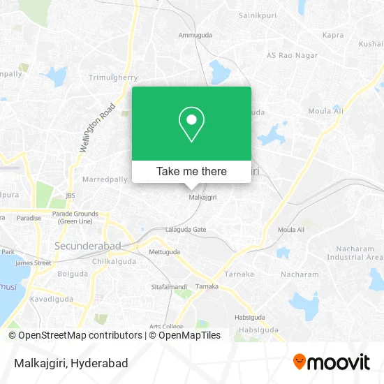 Malkajgiri map