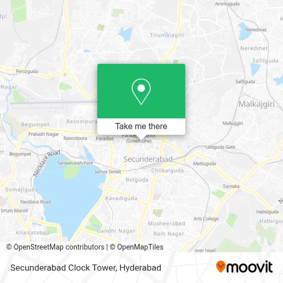 Secunderabad Clock Tower map