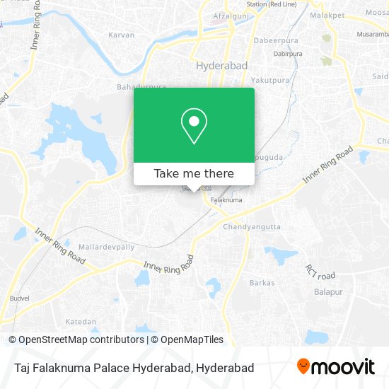 Taj Falaknuma Palace Hyderabad map